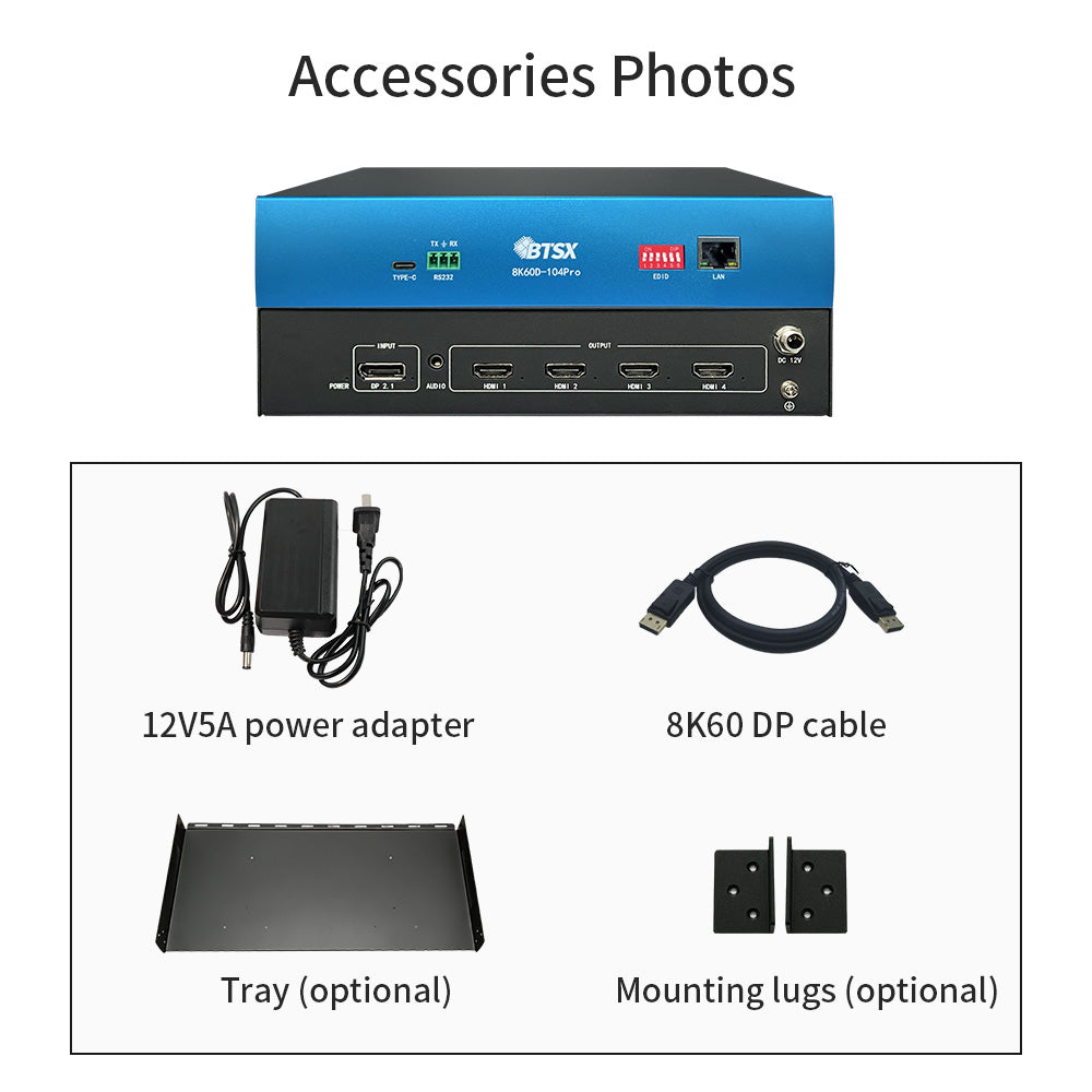 BIT-MSE-8K60D-104Pro Video Wall Processor 8K60 Multi-screen extender Suitable for multi-channel projection fusion Customization supported