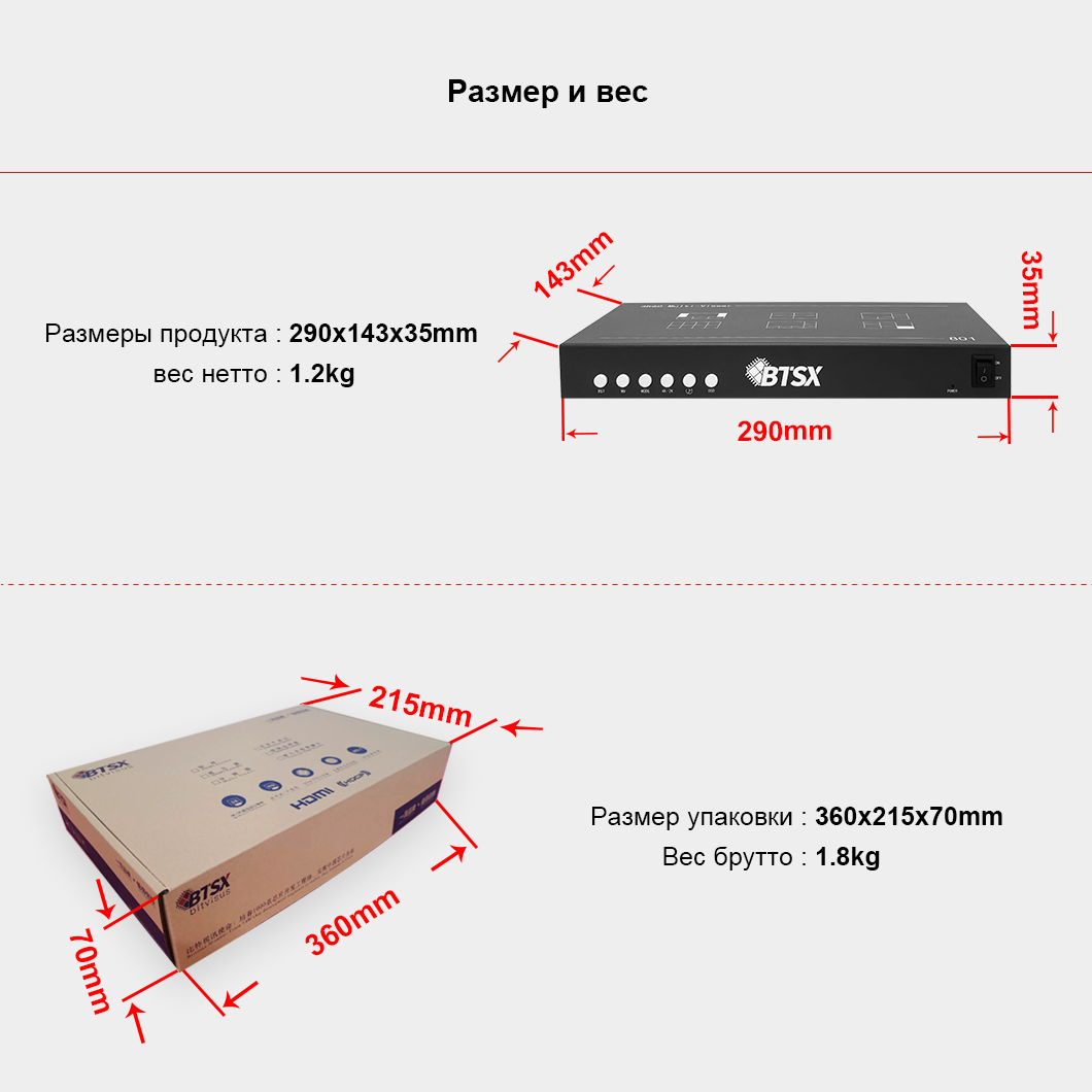 BIT-MV-4K60-801 Многоэкранный процессор Bitvisus 4K60