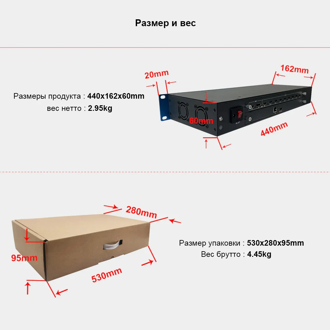 BIT-VWC-809MV Многоканальный процессор сшивки изображений Bitvisus 4K60