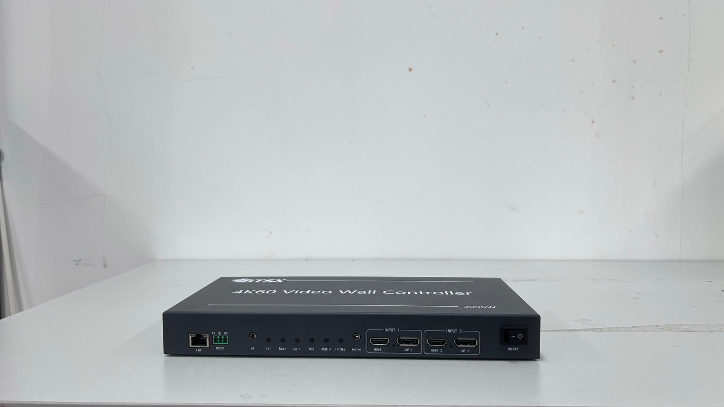 4K процессор видеостены Bitvisus 3x3 60Hz — 2 входа, 9 выходов, HDMI и DisplayPort