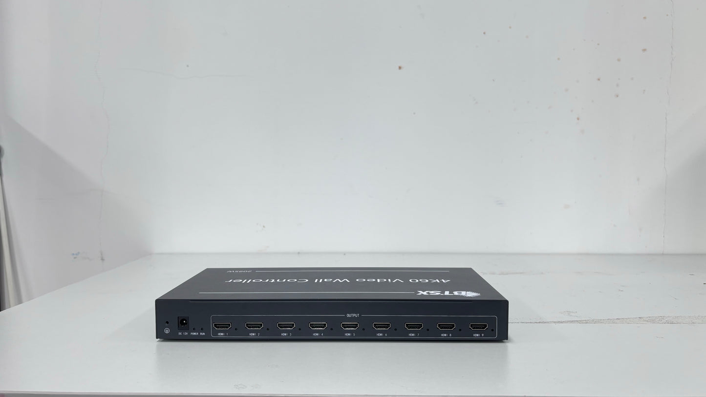 4K процессор видеостены Bitvisus 3x3 60Hz — 2 входа, 9 выходов, HDMI и DisplayPort