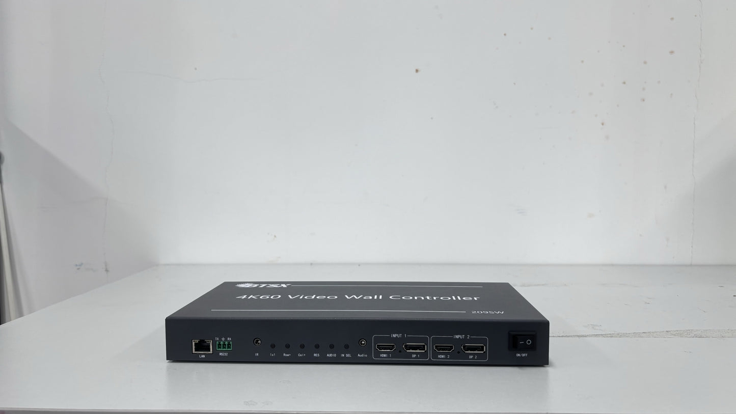 4K процессор видеостены Bitvisus 3x3 60Hz — 2 входа, 9 выходов, HDMI и DisplayPort