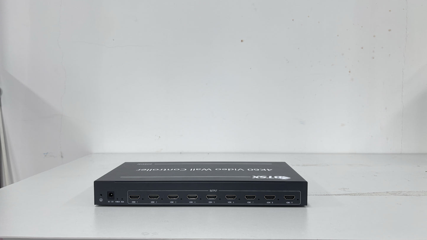 4K процессор видеостены Bitvisus 3x3 60Hz — 2 входа, 9 выходов, HDMI и DisplayPort