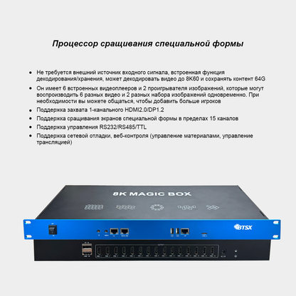 Любой угол поворота и любая форма сращивания в пределах 15 экранов